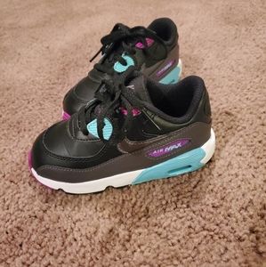 KIDS' TODDLER NIKE AIR MAX 90 LEATHER CASUAL SHOES